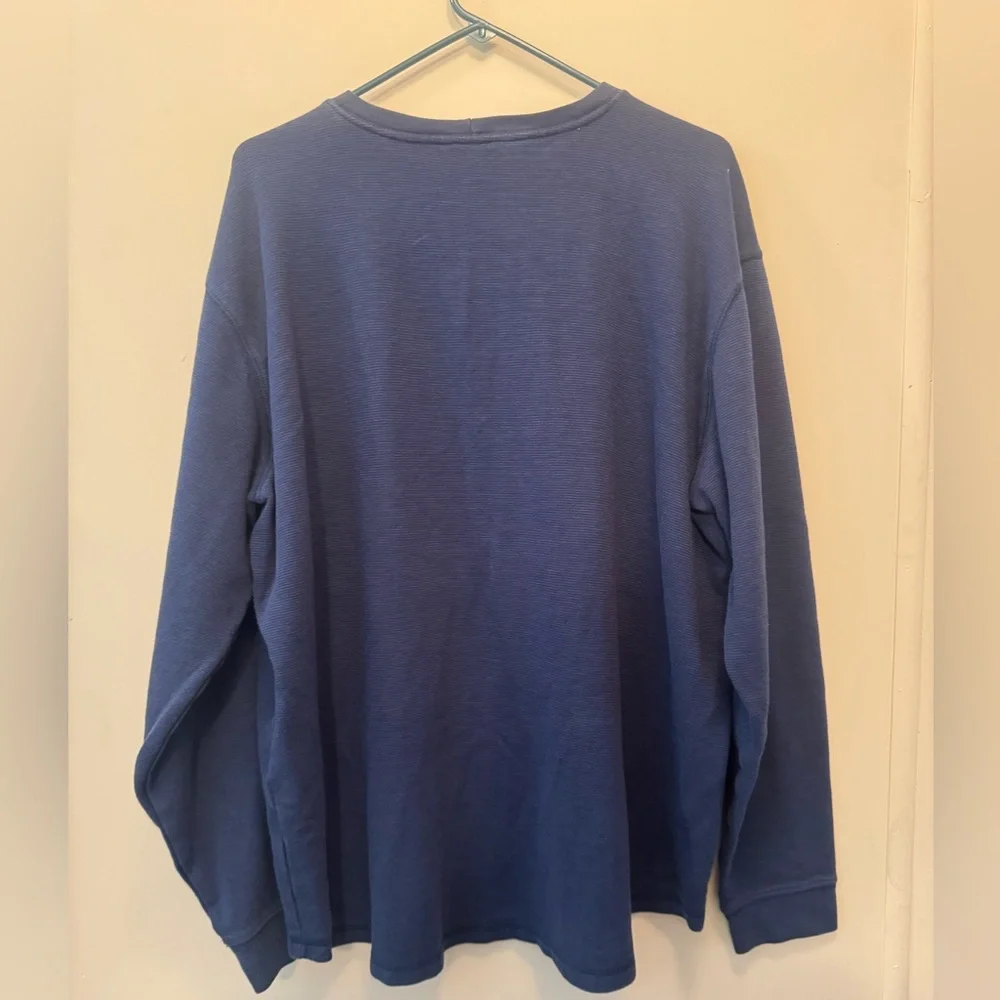 Carhartt Navy Blue Long Sleeve Shirt Size 2XL